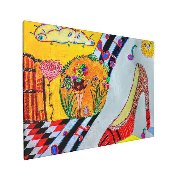 When The Shoe Fits, HC_C26 Canvas with Mounting Brackets 12x16in (horizontal)