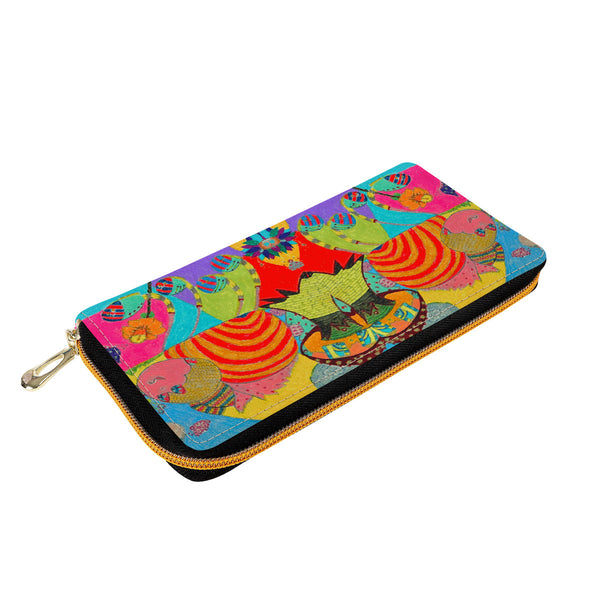 Bug Trippin' SF_F2 L Zipper Purse Clutch Bag