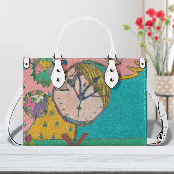 Wake Up (Timekeeper) Multiple Sizes Upgraded Luxury Women PU Leather Handbag