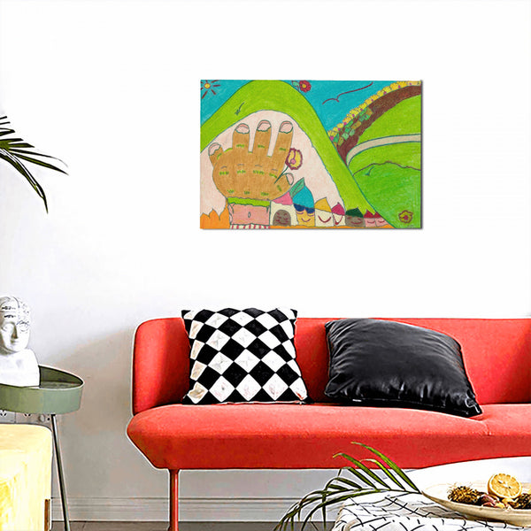 Blind Spot, HC_C22 Canvas with Mounting Brackets 12x18in (horizontal)