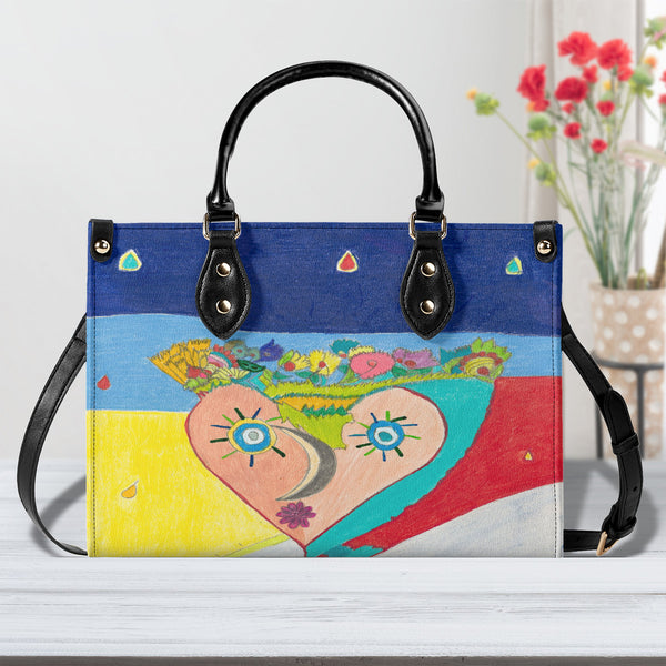 Cosmic Heart (2nd Edition) Multiple Sizes Upgraded Luxury Women PU Leather Handbag