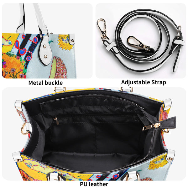 When The Shoe Fits, Multiple Sizes Upgraded Luxury Women PU Leather Handbag