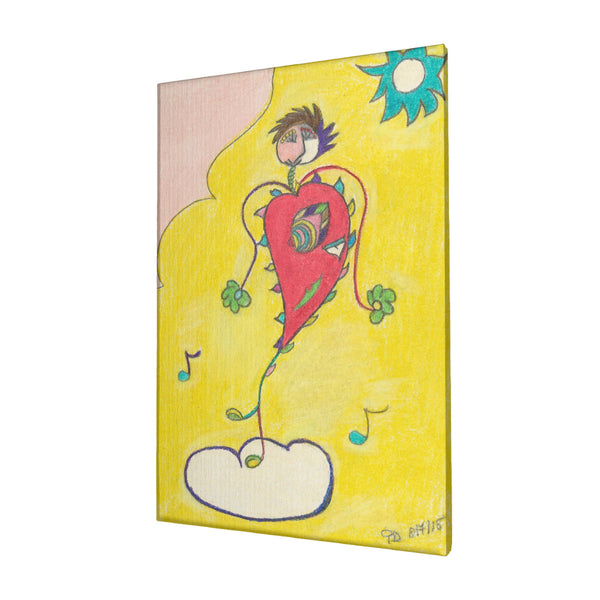 Blissful Dancer, HC_C33 Canvas with Mounting Brackets 12x18in (vertical)