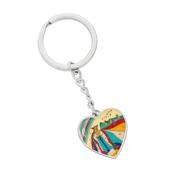 Noble King of Hearts, Graphic Heart Keychain