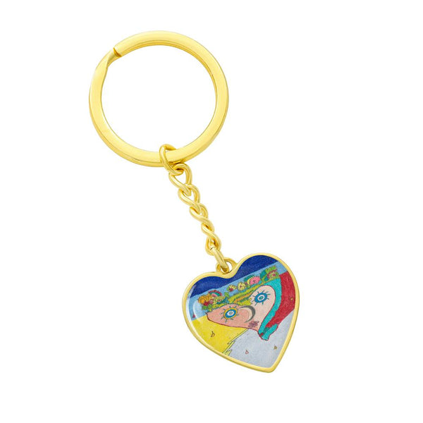 Cosmic Heart (1st Edition), Graphic Heart Keychain