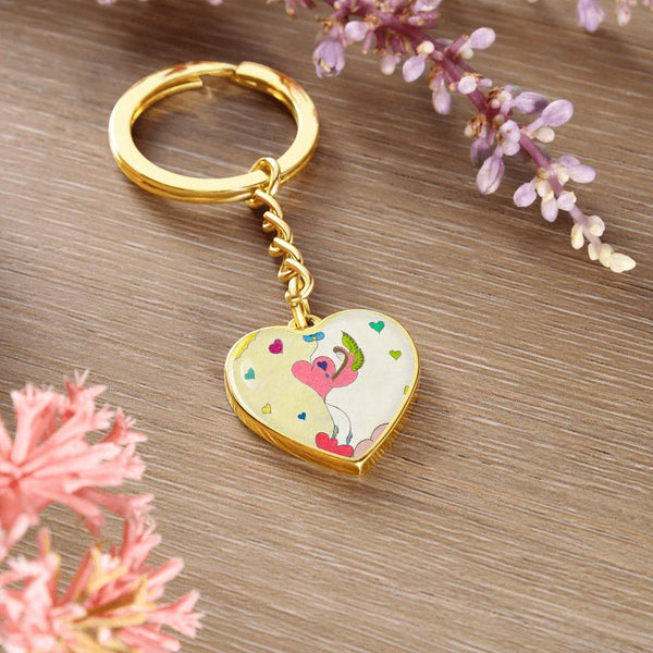 Cosmic Phoenix (1st Edition), Graphic Heart Keychain