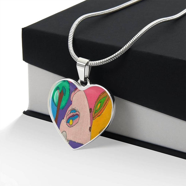 Sunset (Eye in The Sky), Heart Luxury Necklace