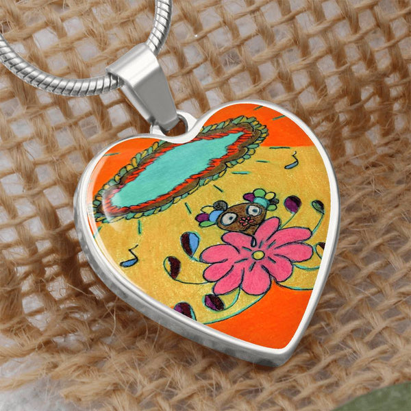 Sonic Bloom, Heart Luxury Necklace