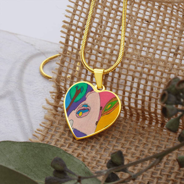 Sunset (Eye in The Sky), Heart Luxury Necklace