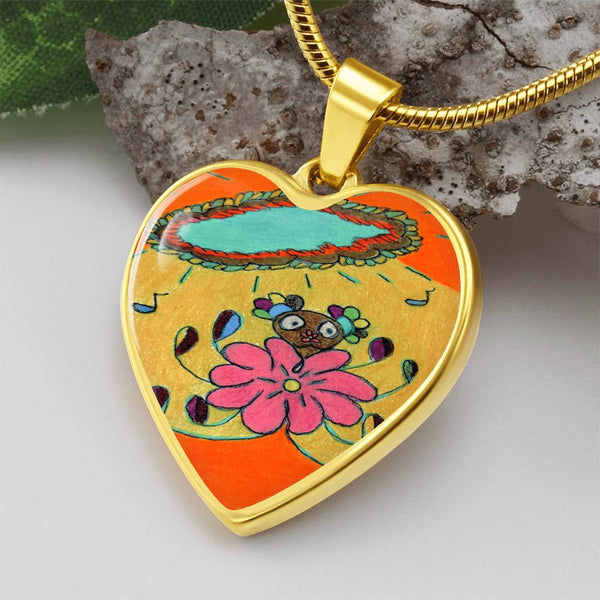 Sonic Bloom, Heart Luxury Necklace