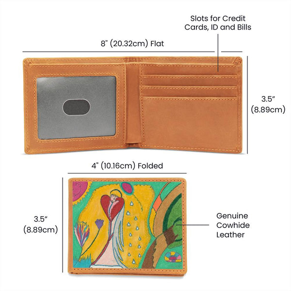 Angel Full of Heart, Leather Wallet.