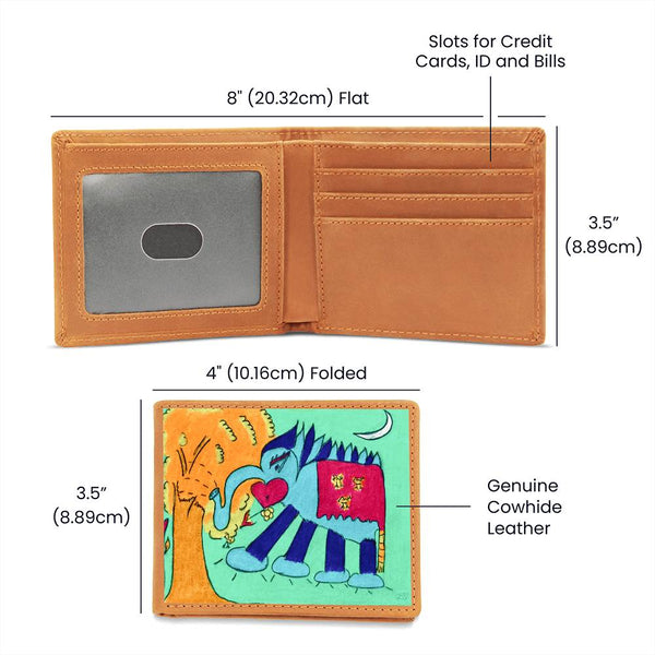 Noble Elephant, Leather Wallet