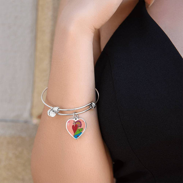 Upright in Heart (My Valentine's), Heart Bangle.