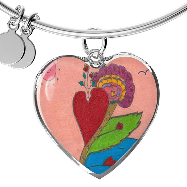 Upright in Heart (My Valentine's), Heart Bangle.