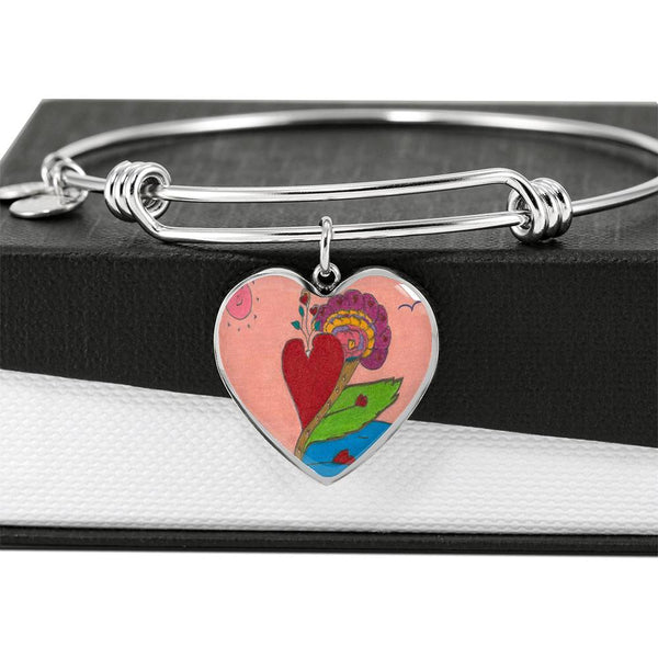 Upright in Heart (My Valentine's), Heart Bangle.