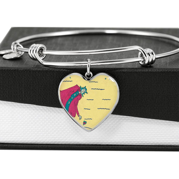 Never Lose Heart (Noble Queen of Hearts), Heart Bangle.