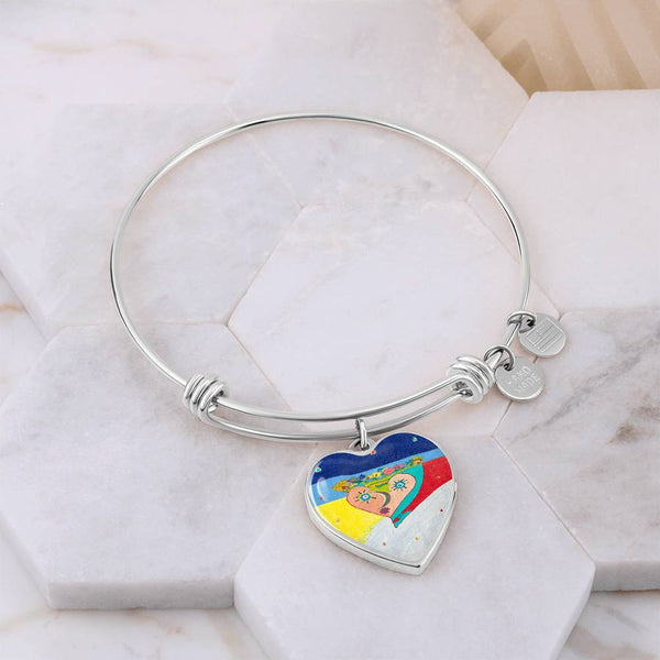 Cosmic Heart (2nd Edition) Heart Bangle.