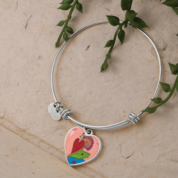 Upright in Heart (My Valentine's), Heart Bangle.