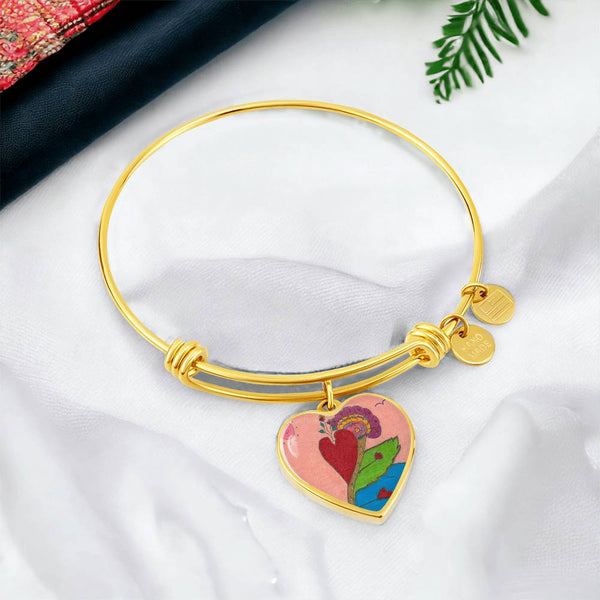 Upright in Heart (My Valentine's), Heart Bangle.