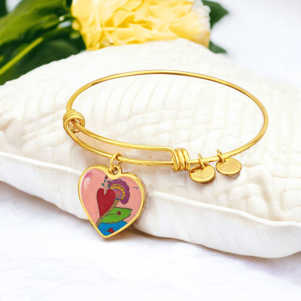 Upright in Heart (My Valentine's), Heart Bangle.