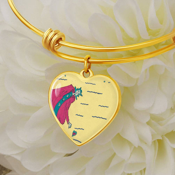 Never Lose Heart (Noble Queen of Hearts), Heart Bangle.