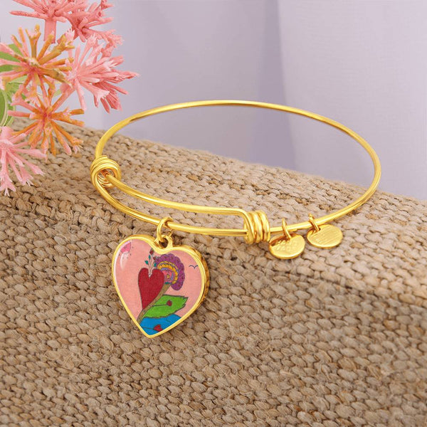 Upright in Heart (My Valentine's), Heart Bangle.