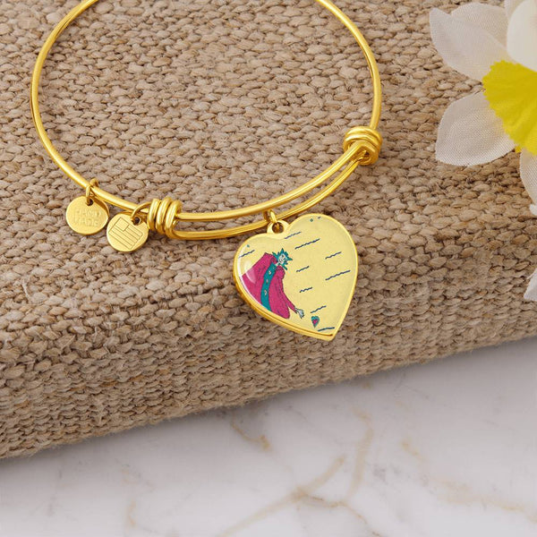 Never Lose Heart (Noble Queen of Hearts), Heart Bangle.