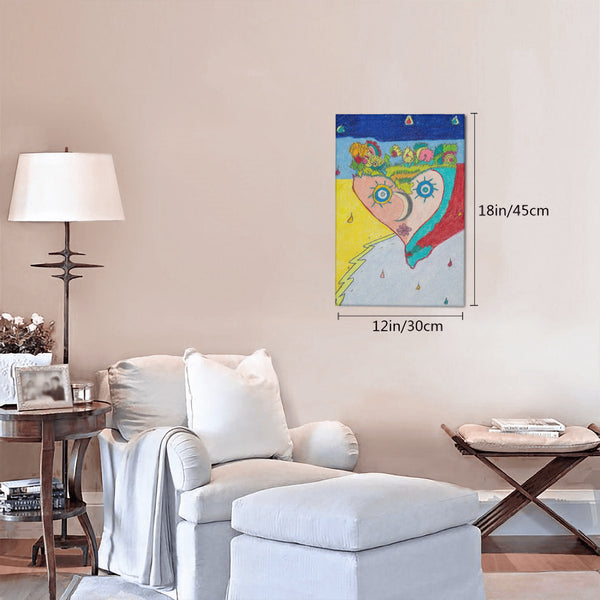 Cosmic Heart (1st Edition) HC_C33 Canvas with Mounting Brackets 12x18in (vertical)