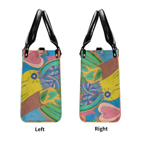 Swans In Love, Multiple Sizes Upgraded Luxury Women PU Leather Handbag