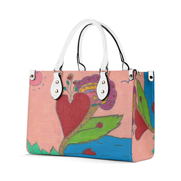 Upright in Heart (My Valentine's) Multiple Sizes Upgraded Luxury Women PU Leather Handbag