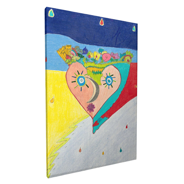 Cosmic Heart (2nd Edition) HC_C33 Canvas with Mounting Brackets 12x18in (vertical)