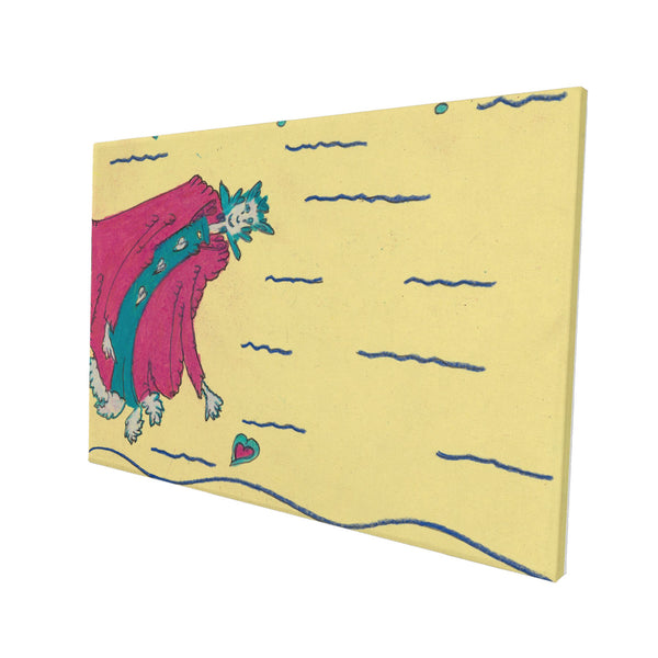 Never Lose Heart (Noble Queen of Hearts), HC_C22 Canvas with Mounting Brackets 12x18in (horizontal)