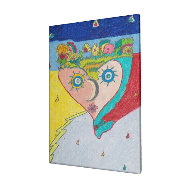 Cosmic Heart (1st Edition) HC_C33 Canvas with Mounting Brackets 12x18in (vertical)