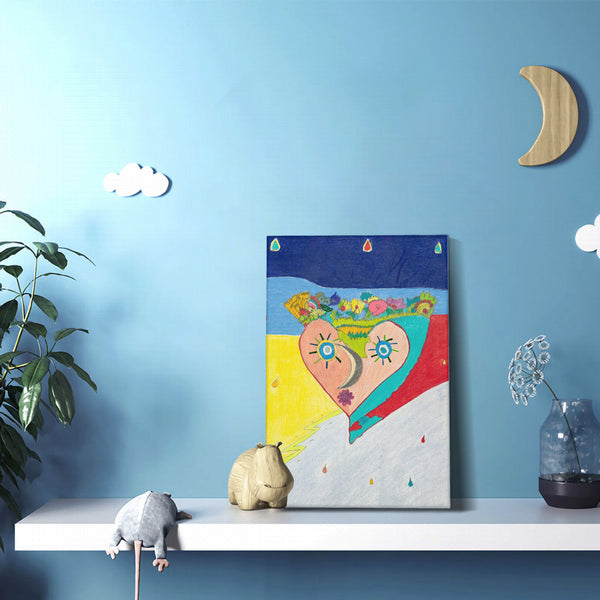 Cosmic Heart (2nd Edition) HC_C33 Canvas with Mounting Brackets 12x18in (vertical)