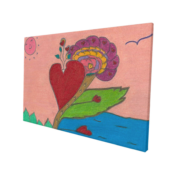 Upright in Heart (Valentine's) HC_C22 Canvas with Mounting Brackets 12x18in (horizontal)