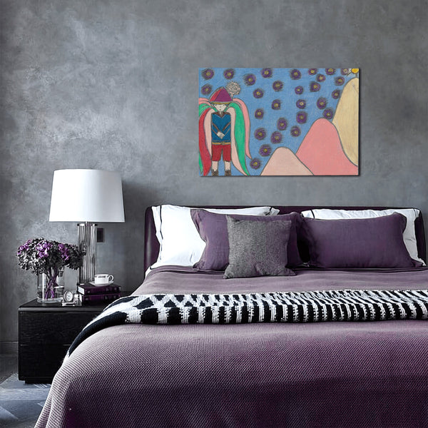 Bright Side (Angel) HC_C22 Canvas with Mounting Brackets 12x18in (horizontal)