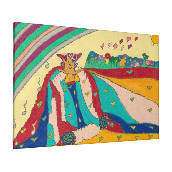 Noble King of Hearts, HC_C24 Canvas with Mounting Brackets 16x24in (horizontal)