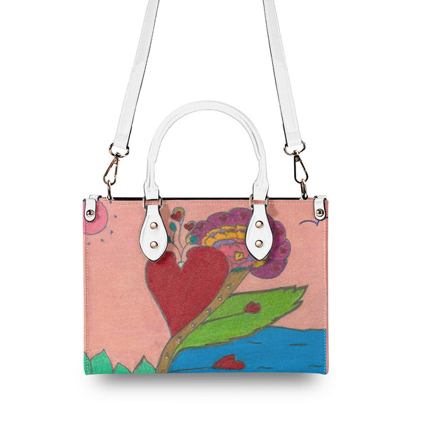Upright in Heart (My Valentine's) Multiple Sizes Upgraded Luxury Women PU Leather Handbag