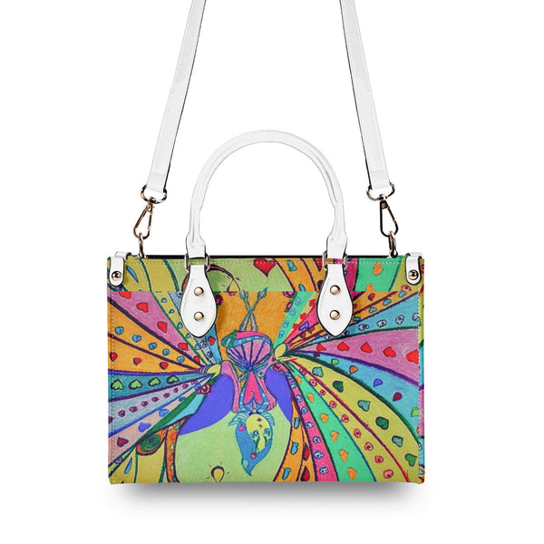 Radiant Dancer, Multiple Sizes Upgraded Luxury Women PU Leather Handbag