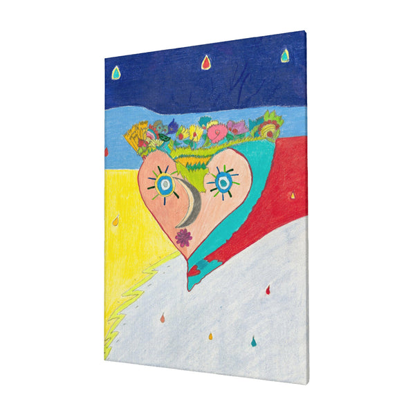 Cosmic Heart (2nd Edition), HC_C30 Canvas with Mounting Brackets 16x24in (vertical)