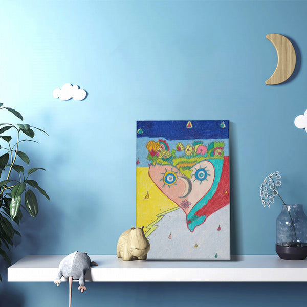 Cosmic Heart (1st Edition) HC_C33 Canvas with Mounting Brackets 12x18in (vertical)