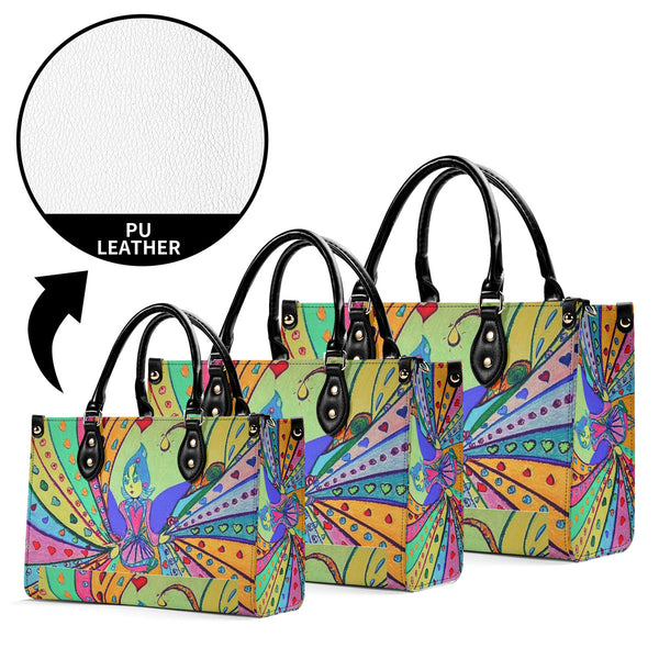 Radiant Dancer, Multiple Sizes Upgraded Luxury Women PU Leather Handbag