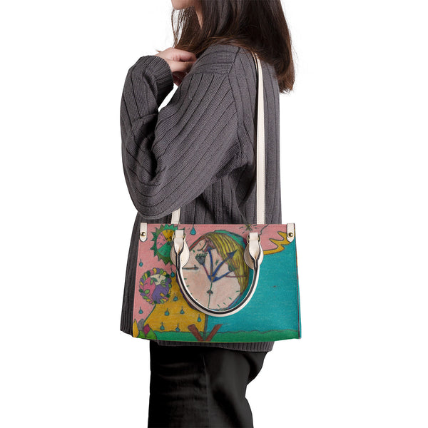 Wake Up, SF_B3 Luxury Women PU Tote Bag - White