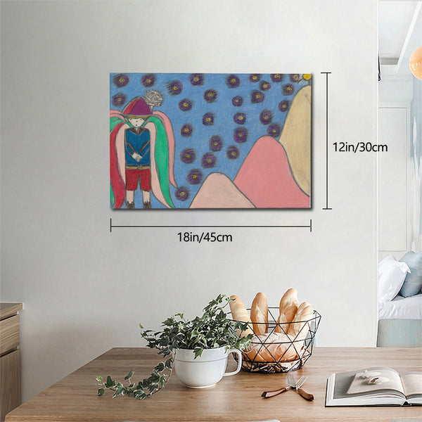 Bright Side (Angel) HC_C22 Canvas with Mounting Brackets 12x18in (horizontal)