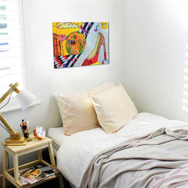 When The Shoe Fits, HC_C26 Canvas with Mounting Brackets 12x16in (horizontal)