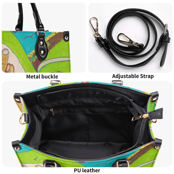 Blind Spot Multiple Sizes Upgraded Luxury Women PU Leather Handbag