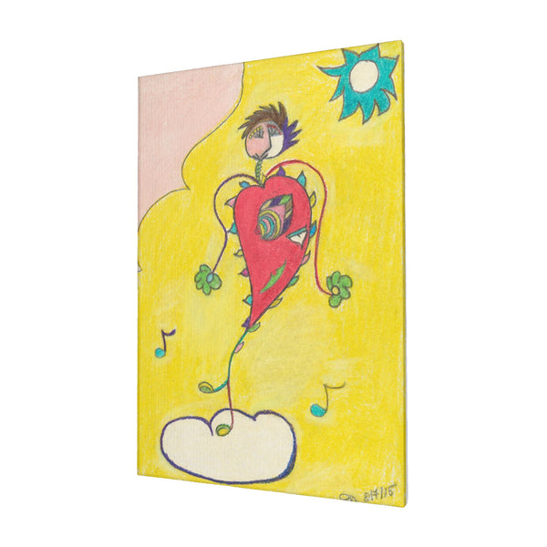 Blissful Heart (Dancer), HC_C30 Canvas with Mounting Brackets 16x24in (vertical)