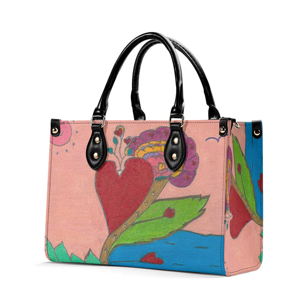 Upright in Heart (My Valentine's) Multiple Sizes Upgraded Luxury Women PU Leather Handbag