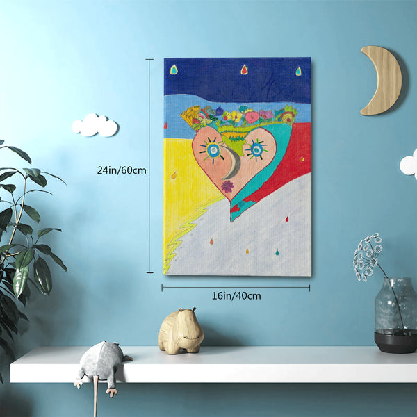 Cosmic Heart (2nd Edition), HC_C30 Canvas with Mounting Brackets 16x24in (vertical)