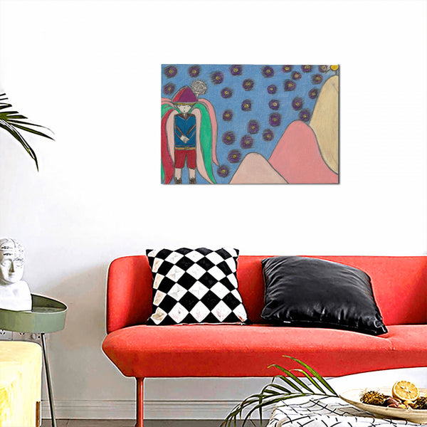 Bright Side (Angel) HC_C22 Canvas with Mounting Brackets 12x18in (horizontal)